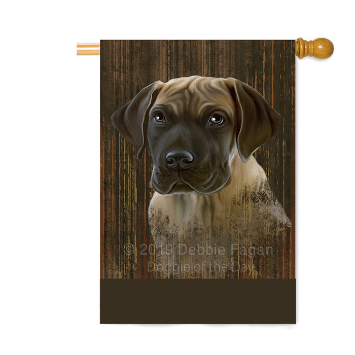 Personalized Rustic Great Dane Dog Custom House Flag FLG64609
