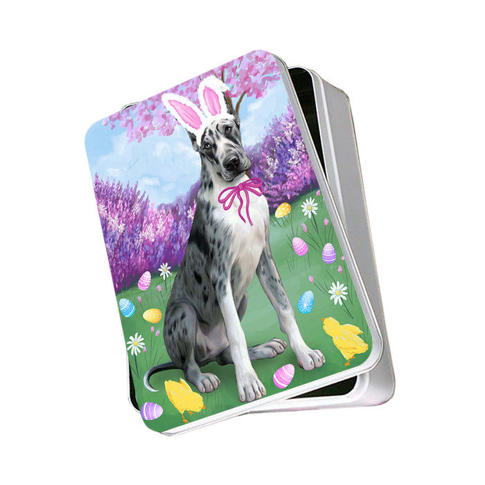 Great Dane Dog Easter Holiday Photo Storage Tin PITN49153