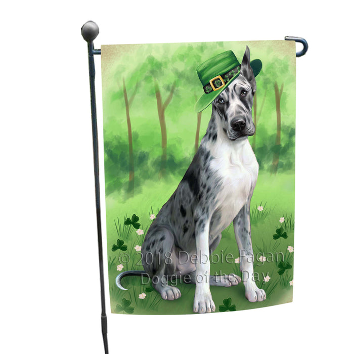 St. Patricks Day Irish Portrait Great Dane Dog Garden Flag GFLG48718