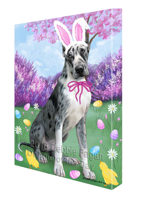 Great Dane Dog Easter Holiday Canvas Wall Art CVS57990