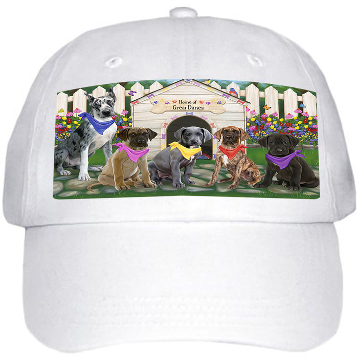 Spring Dog House Great Danes Dog Ball Hat Cap HAT53388