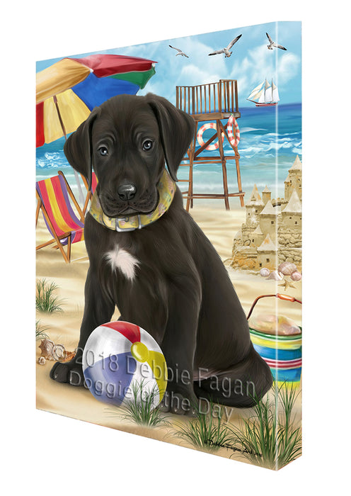 Pet Friendly Beach Great Dane Dog Canvas Wall Art CVS52905