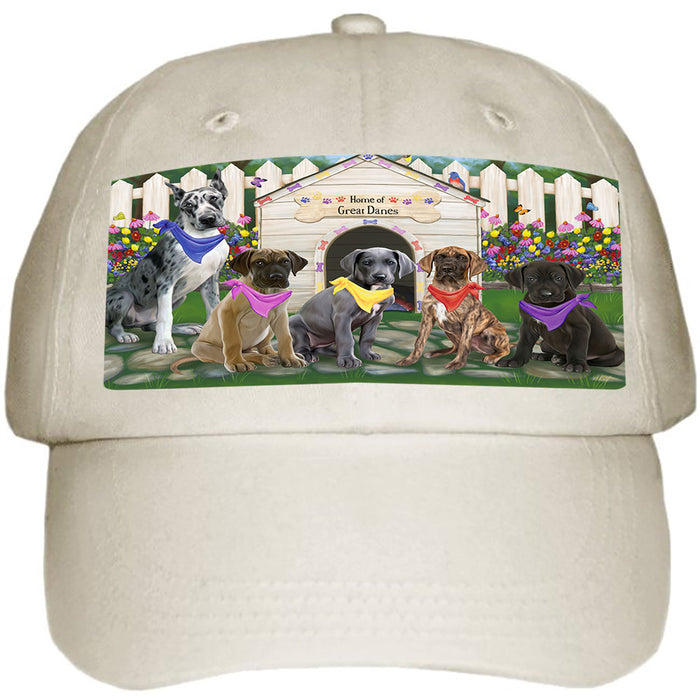 Spring Dog House Great Danes Dog Ball Hat Cap HAT53388