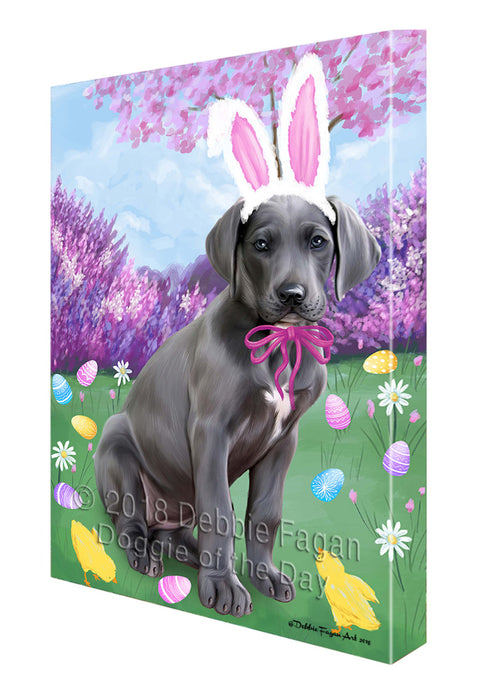 Great Dane Dog Easter Holiday Canvas Wall Art CVS58008