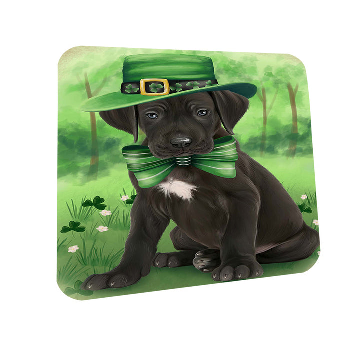 St. Patricks Day Irish Portrait Great Dane Dog Coasters Set of 4 CST48770