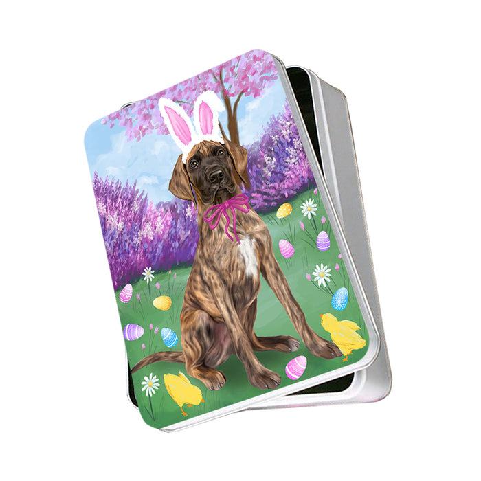 Great Dane Dog Easter Holiday Photo Storage Tin PITN49156