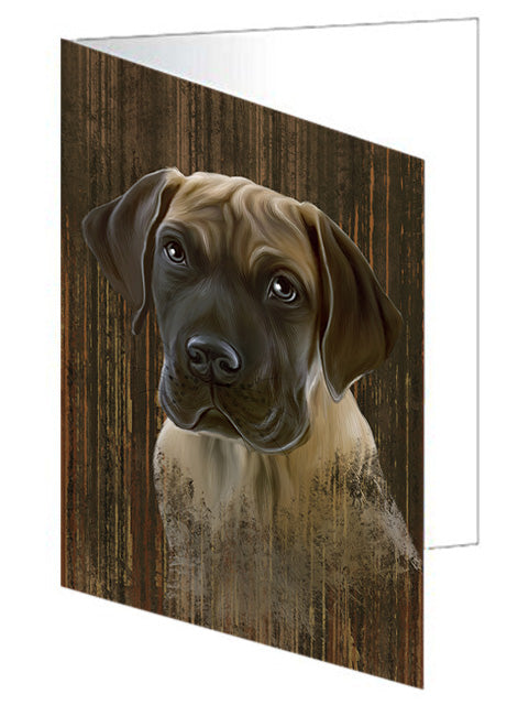 Rustic Great Dane Dog Handmade Artwork Assorted Pets Greeting Cards and Note Cards with Envelopes for All Occasions and Holiday Seasons GCD55292