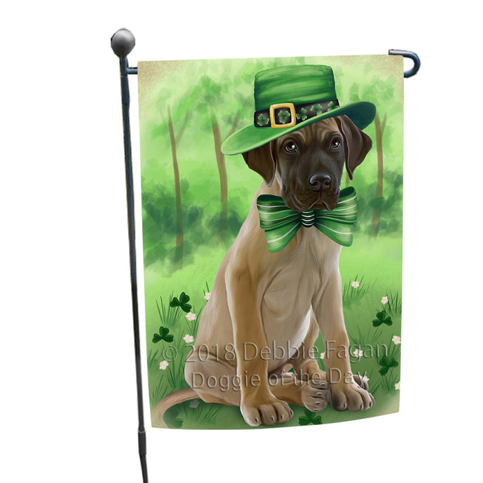 St. Patricks Day Irish Portrait Great Dane Dog Garden Flag GFLG48721