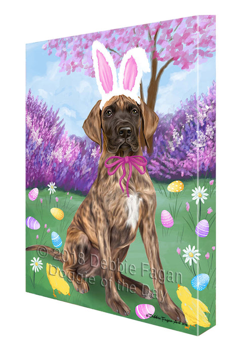 Great Dane Dog Easter Holiday Canvas Wall Art CVS58017