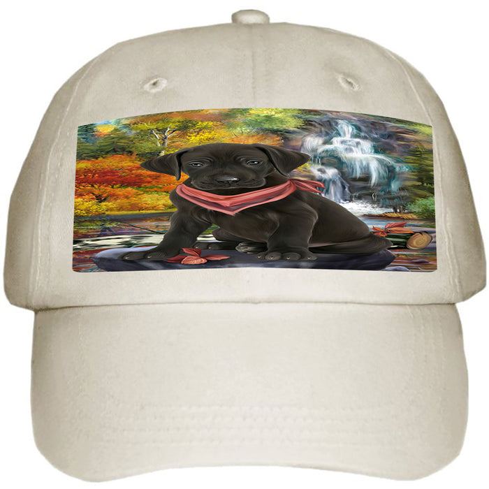 Scenic Waterfall Great Dane Dog Ball Hat Cap HAT54237