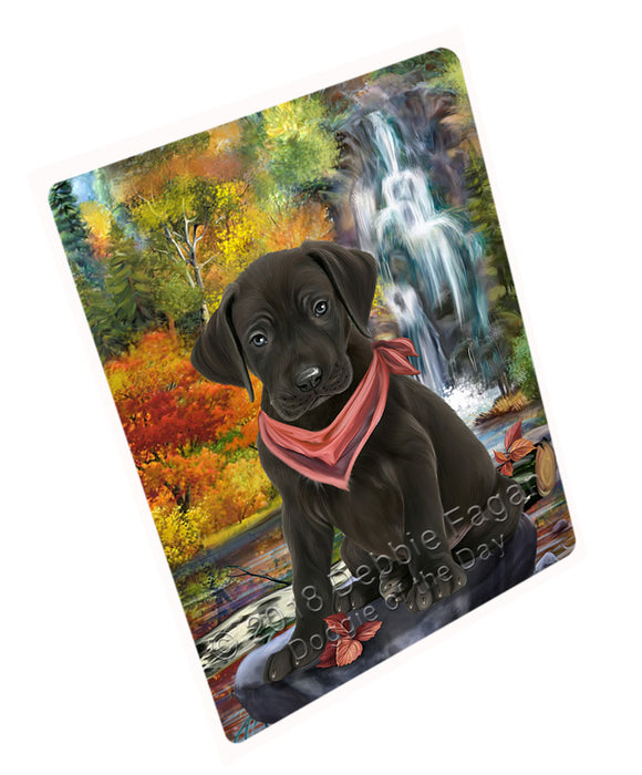 Scenic Waterfall Great Dane Dog Cutting Board C54528