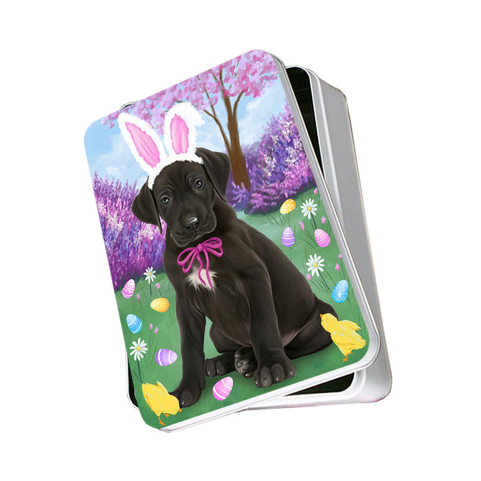 Great Dane Dog Easter Holiday Photo Storage Tin PITN49157