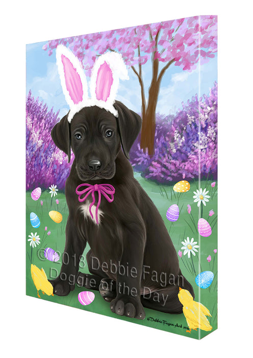 Great Dane Dog Easter Holiday Canvas Wall Art CVS58026