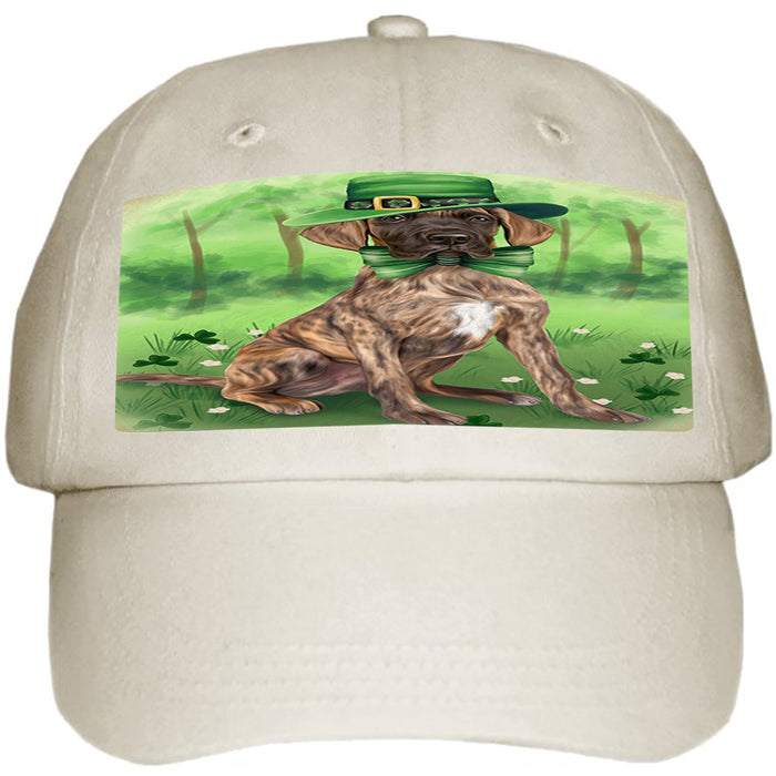 St. Patricks Day Irish Portrait Great Dane Dog Ball Hat Cap HAT50172
