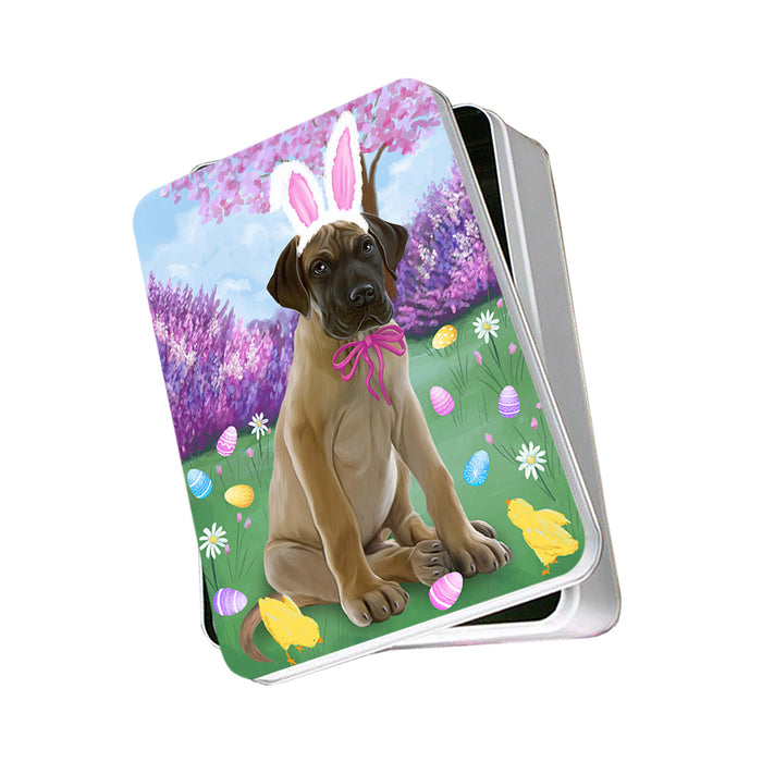 Great Dane Dog Easter Holiday Photo Storage Tin PITN49158