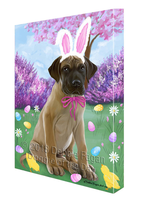 Great Dane Dog Easter Holiday Canvas Wall Art CVS58035