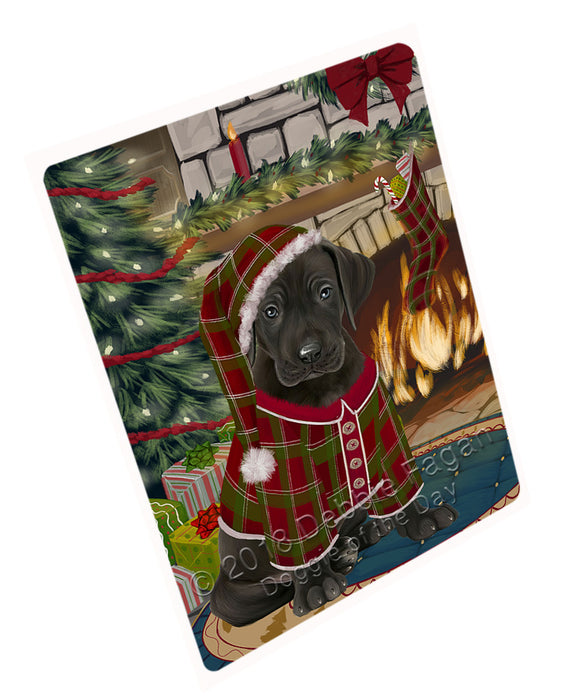 The Stocking was Hung Great Dane Dog Magnet MAG71097 (Small 5.5" x 4.25")
