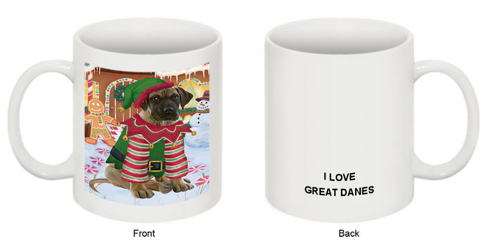 Christmas Gingerbread House Candyfest Great Dane Dog Coffee Mug MUG51744