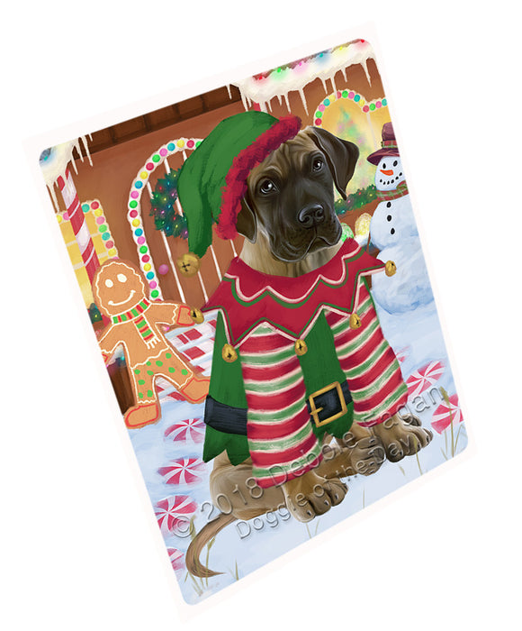Christmas Gingerbread House Candyfest Great Dane Dog Large Refrigerator / Dishwasher Magnet RMAG100344