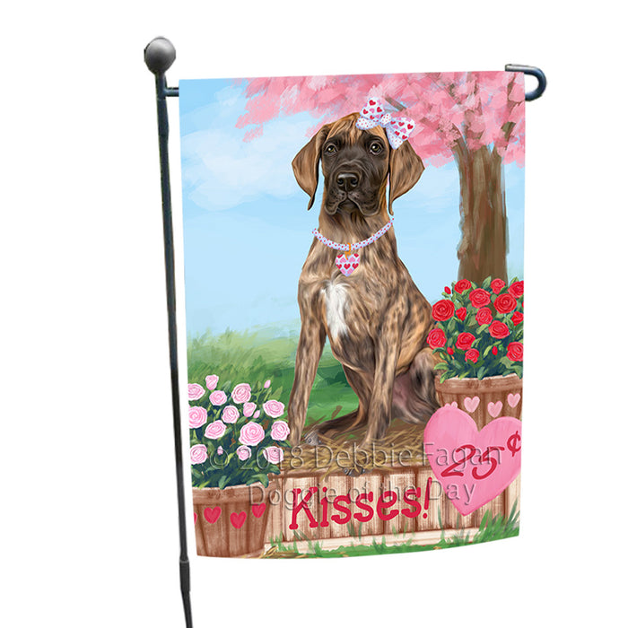 Rosie 25 Cent Kisses Great Dane Dog Garden Flag GFLG56424
