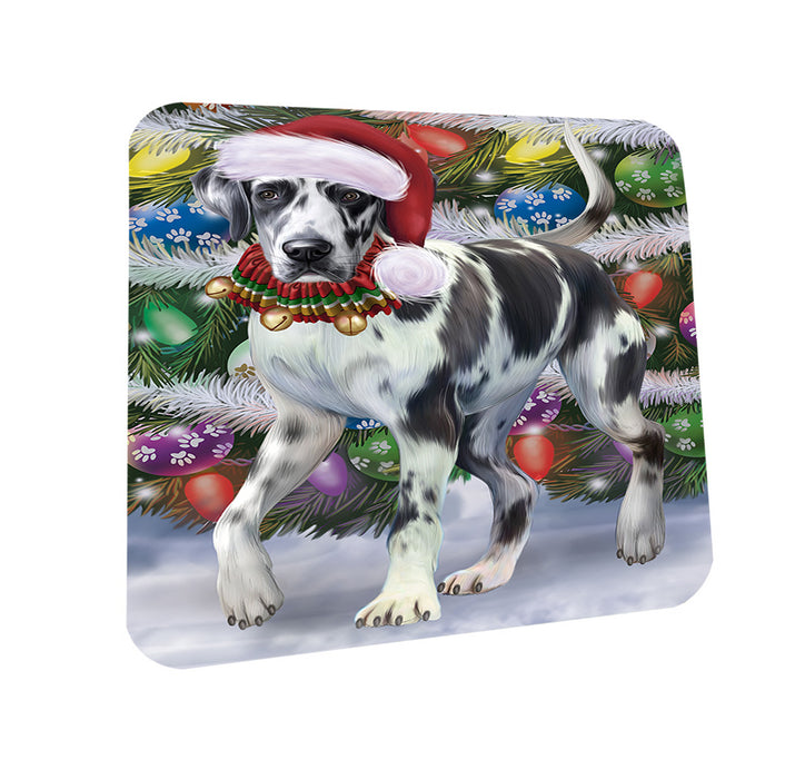 Trotting in the Snow Great Dane Dog Coasters Set of 4 CST56611