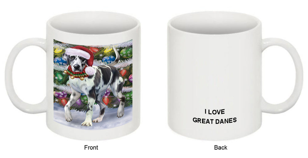 Trotting in the Snow Great Dane Dog Coffee Mug MUG52051