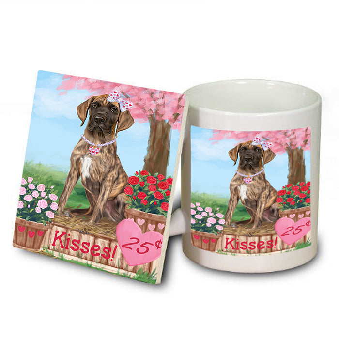 Rosie 25 Cent Kisses Great Dane Dog Mug and Coaster Set MUC55868