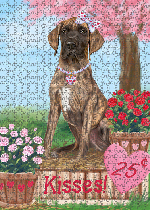 Rosie 25 Cent Kisses Great Dane Dog Puzzle with Photo Tin PUZL91708