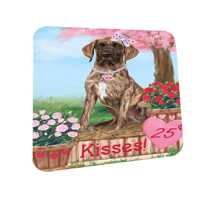 Rosie 25 Cent Kisses Great Dane Dog Coasters Set of 4 CST55834