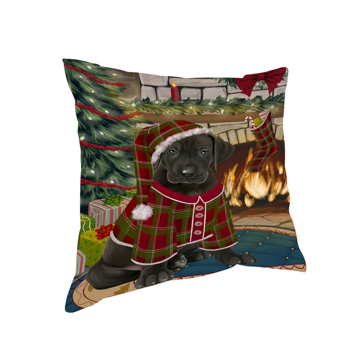 The Stocking was Hung Great Dane Dog Pillow PIL70208