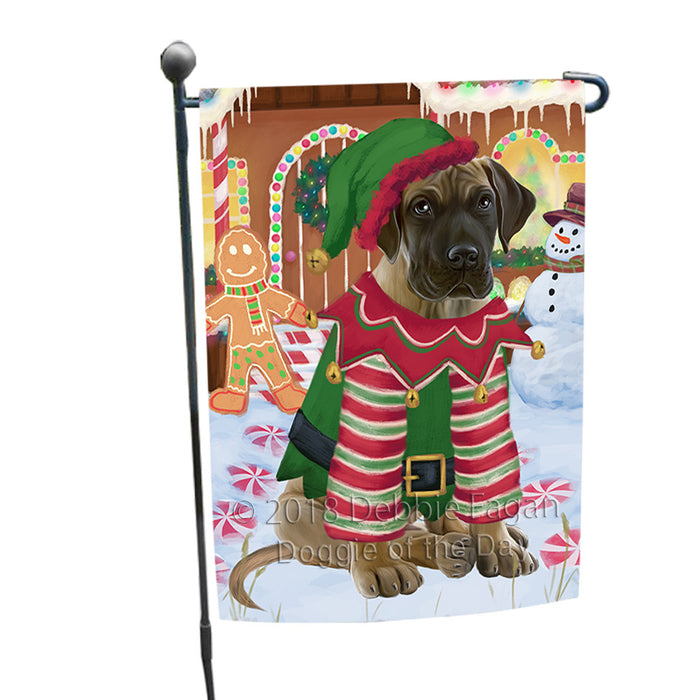 Christmas Gingerbread House Candyfest Great Dane Dog Garden Flag GFLG56894
