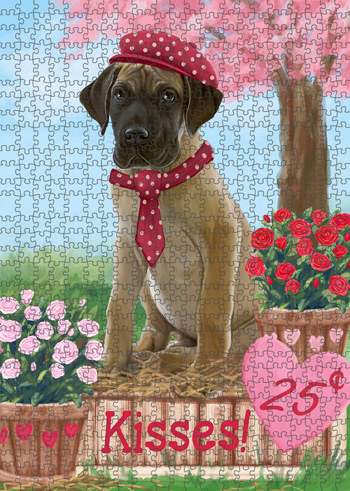 Rosie 25 Cent Kisses Great Dane Dog Puzzle with Photo Tin PUZL91712
