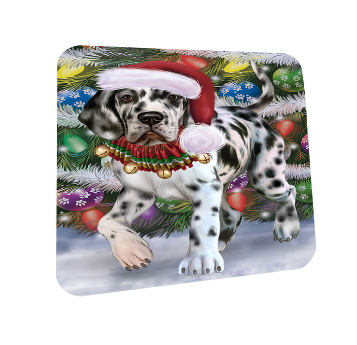Trotting in the Snow Great Dane Dog Coasters Set of 4 CST56612