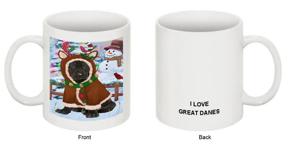 Christmas Gingerbread House Candyfest Great Dane Dog Coffee Mug MUG51745