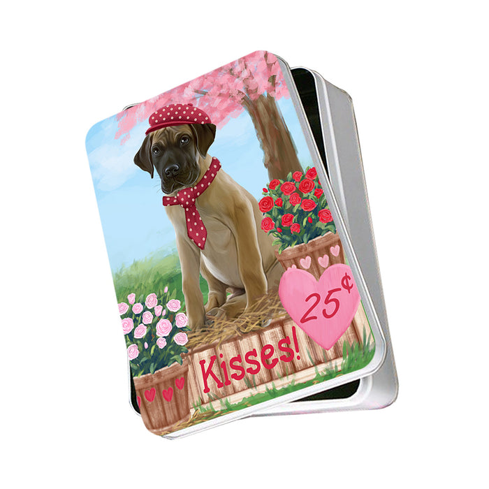 Rosie 25 Cent Kisses Great Dane Dog Photo Storage Tin PITN55820