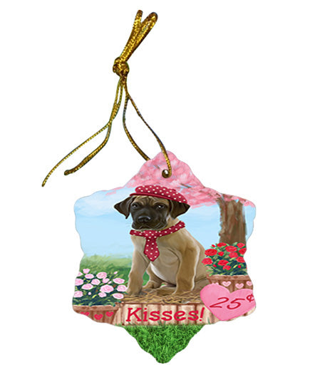 Rosie 25 Cent Kisses Great Dane Dog Star Porcelain Ornament SPOR56233