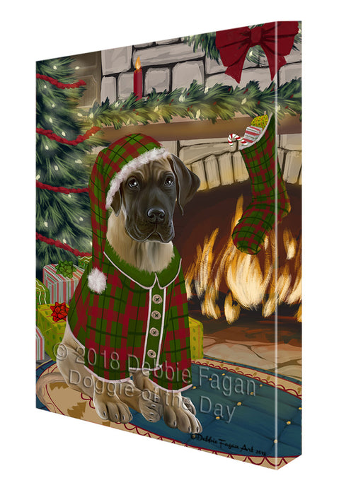 The Stocking was Hung Great Dane Dog Canvas Print Wall Art Décor CVS117818