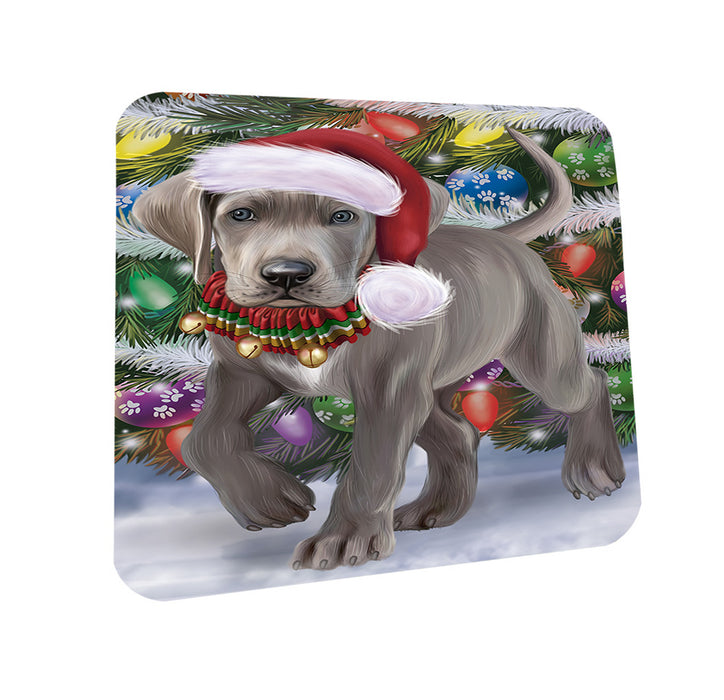 Trotting in the Snow Great Dane Dog Coasters Set of 4 CST56613