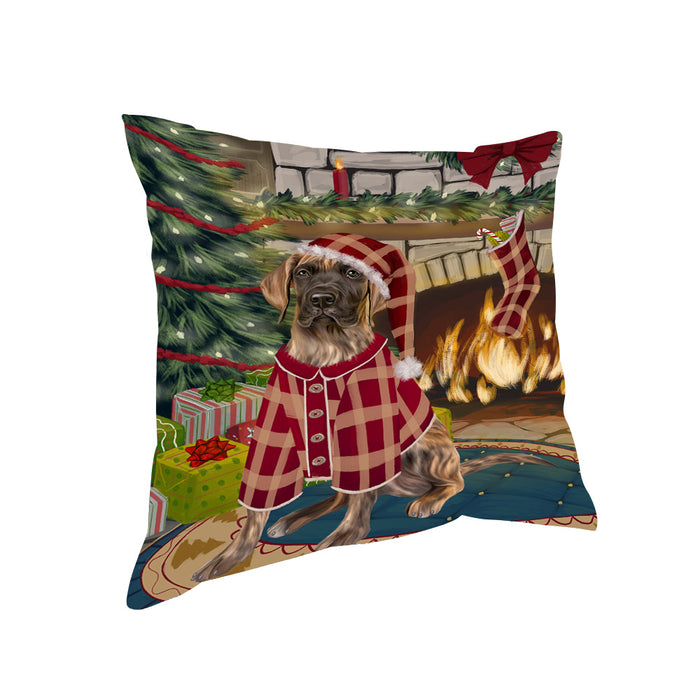The Stocking was Hung Great Dane Dog Pillow PIL70216