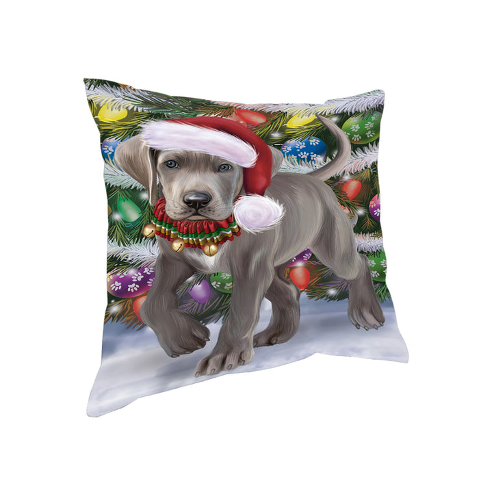 Trotting in the Snow Great Dane Dog Pillow PIL80912
