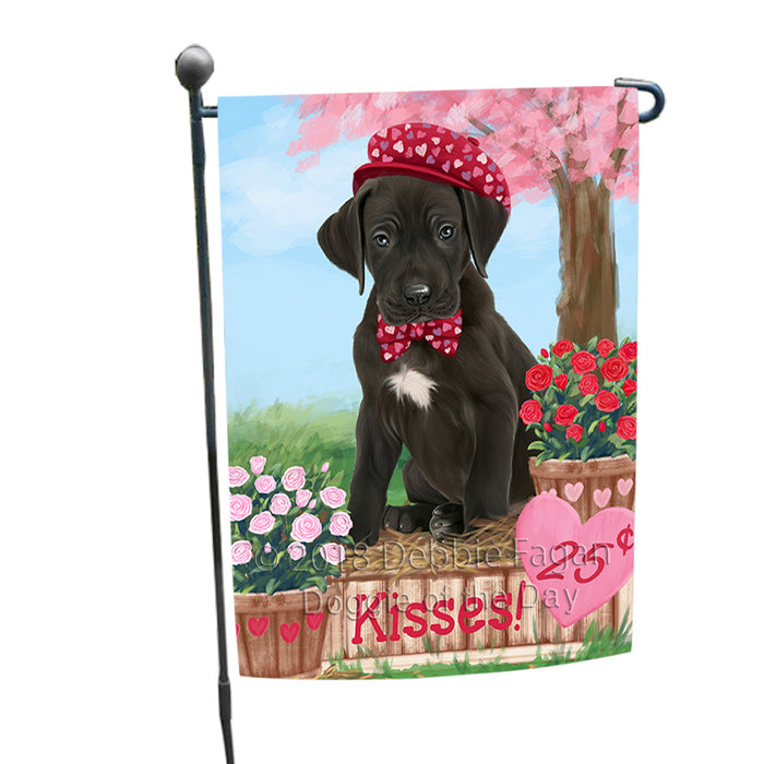 Rosie 25 Cent Kisses Great Dane Dog Garden Flag GFLG56426