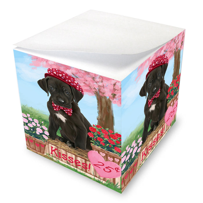 Rosie 25 Cent Kisses Great Dane Dog Note Cube NOC53950