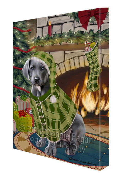 The Stocking was Hung Great Dane Dog Canvas Print Wall Art Décor CVS117836