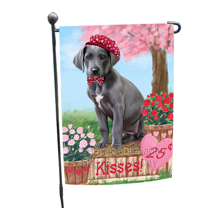Rosie 25 Cent Kisses Great Dane Dog Garden Flag GFLG56427