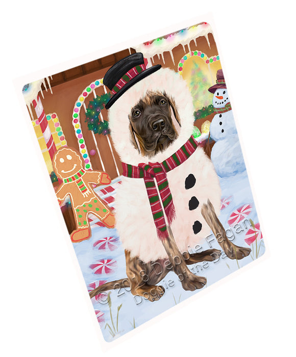 Christmas Gingerbread House Candyfest Great Dane Dog Large Refrigerator / Dishwasher Magnet RMAG100362