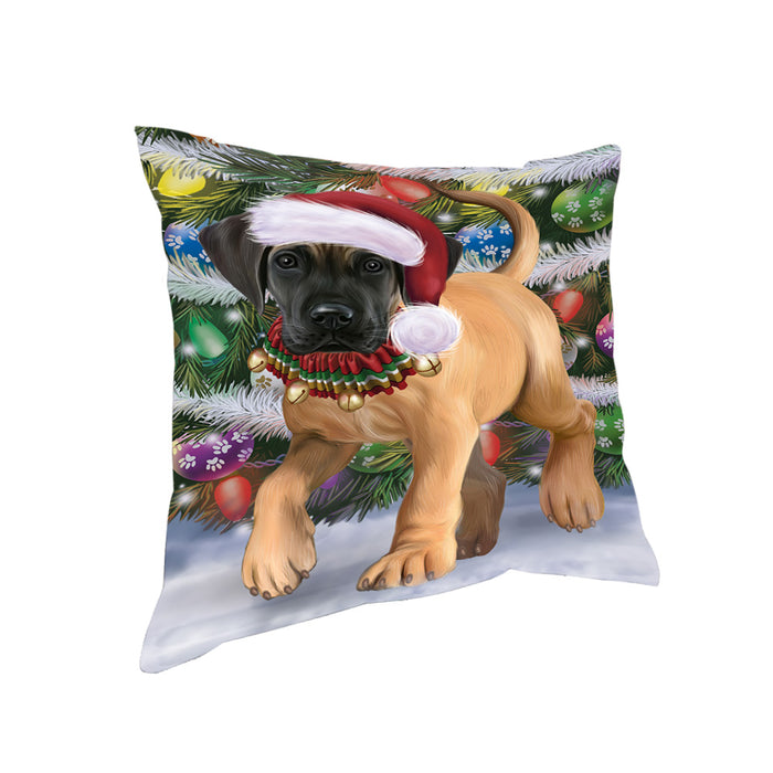 Trotting in the Snow Great Dane Dog Pillow PIL80916