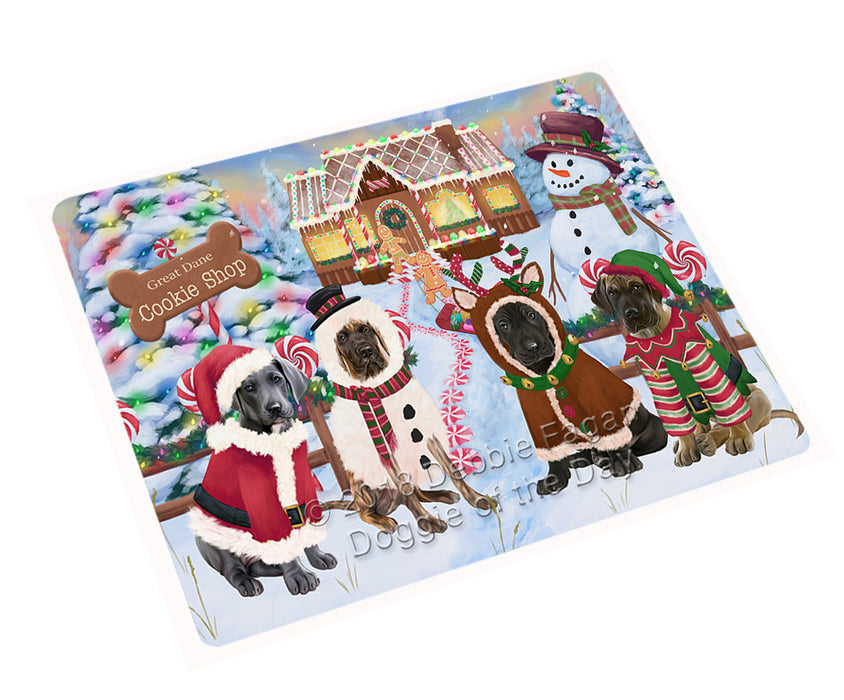 Holiday Gingerbread Cookie Shop Great Danes Dog Cutting Board C74346