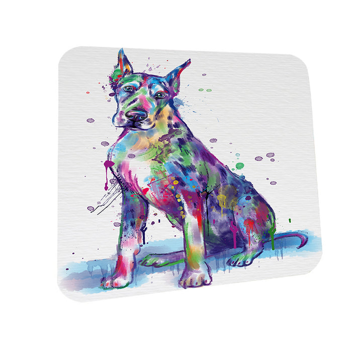 Watercolor Great Dane Dog Coasters Set of 4 CST57046