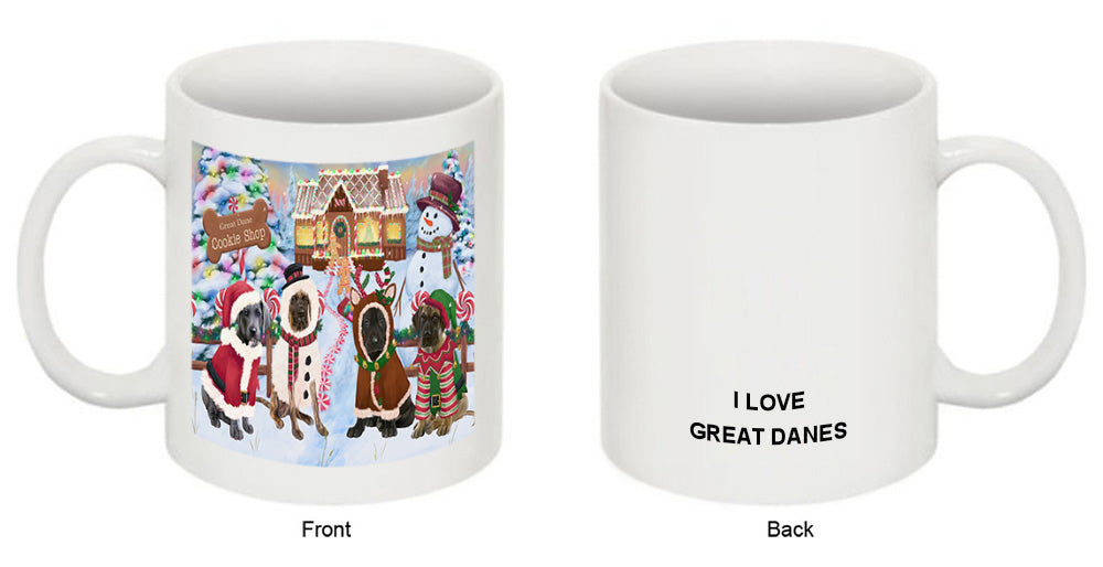 Holiday Gingerbread Cookie Shop Great Danes Dog Coffee Mug MUG51801