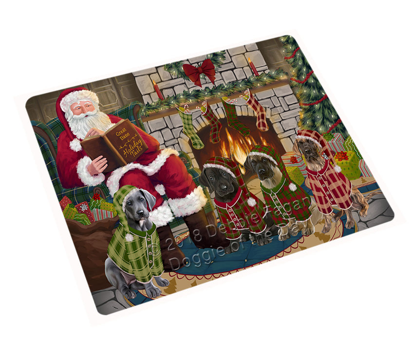 Christmas Cozy Holiday Tails Great Danes Dog Magnet MAG70521 (Small 5.5" x 4.25")